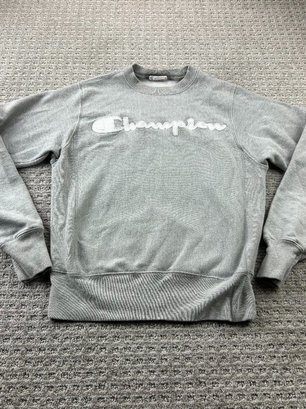 Vintage Champion Reverse Weave Sweater Women Size Extra Small XS Gray Pull Over